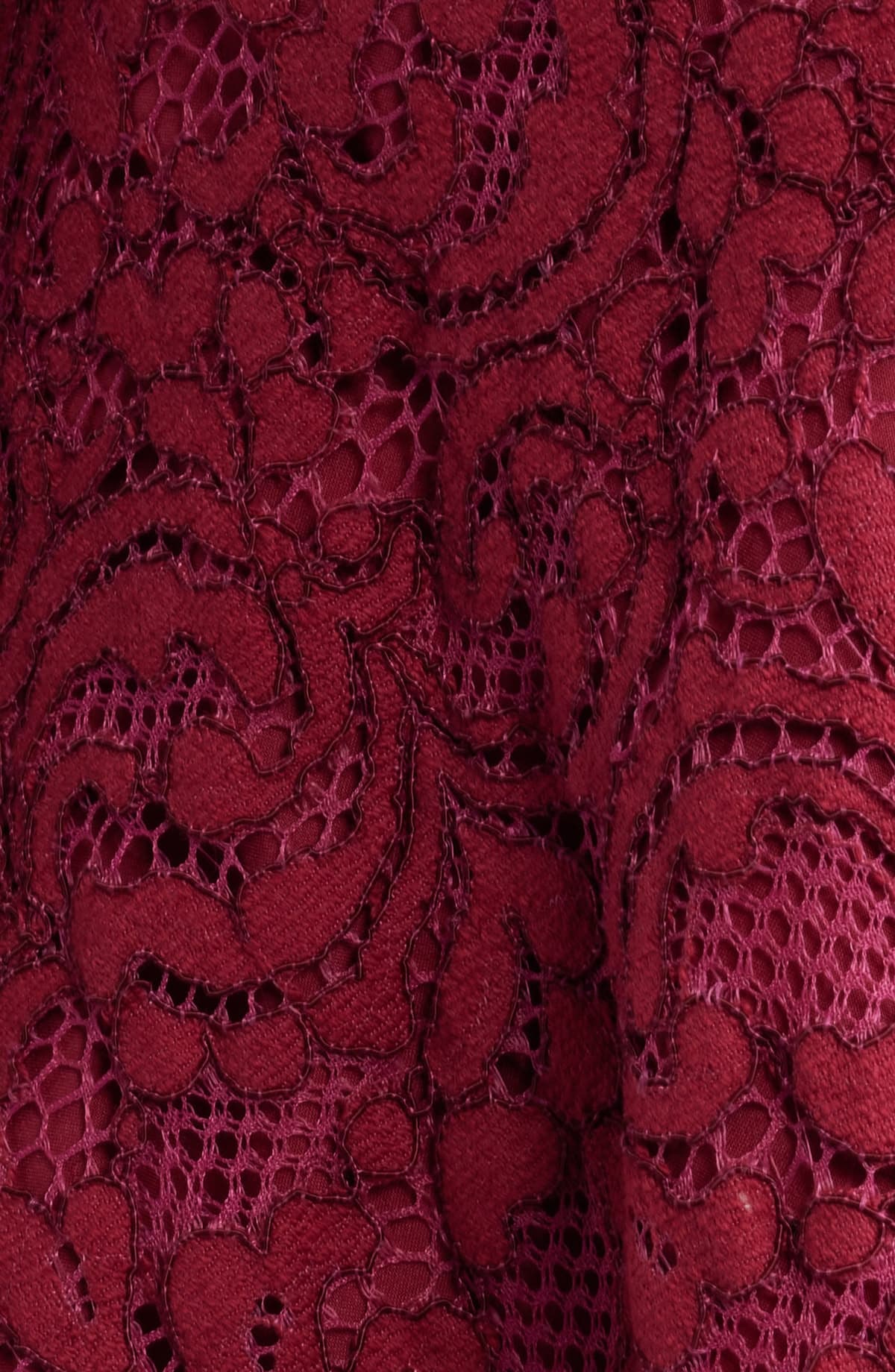 Guipure Lace Burgundy fabric, photo 1 of 2