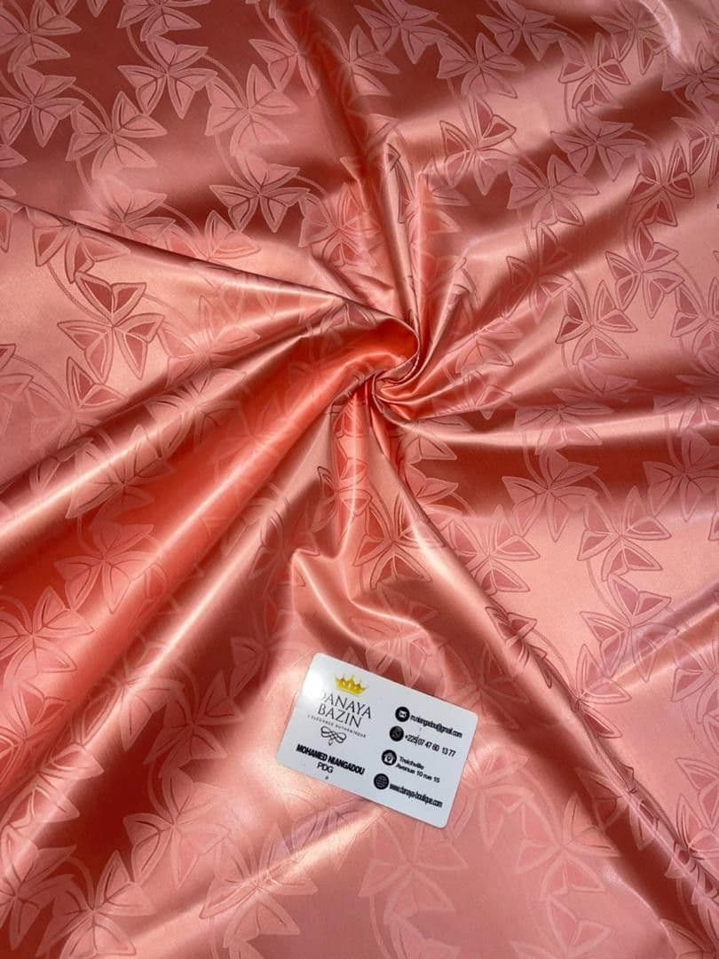 Guinea Brocade Rose Pink fabric