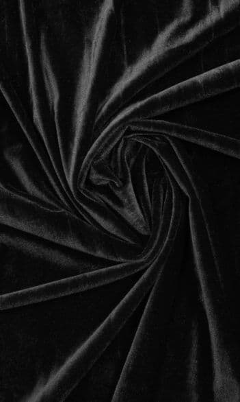 Velvet Black fabric